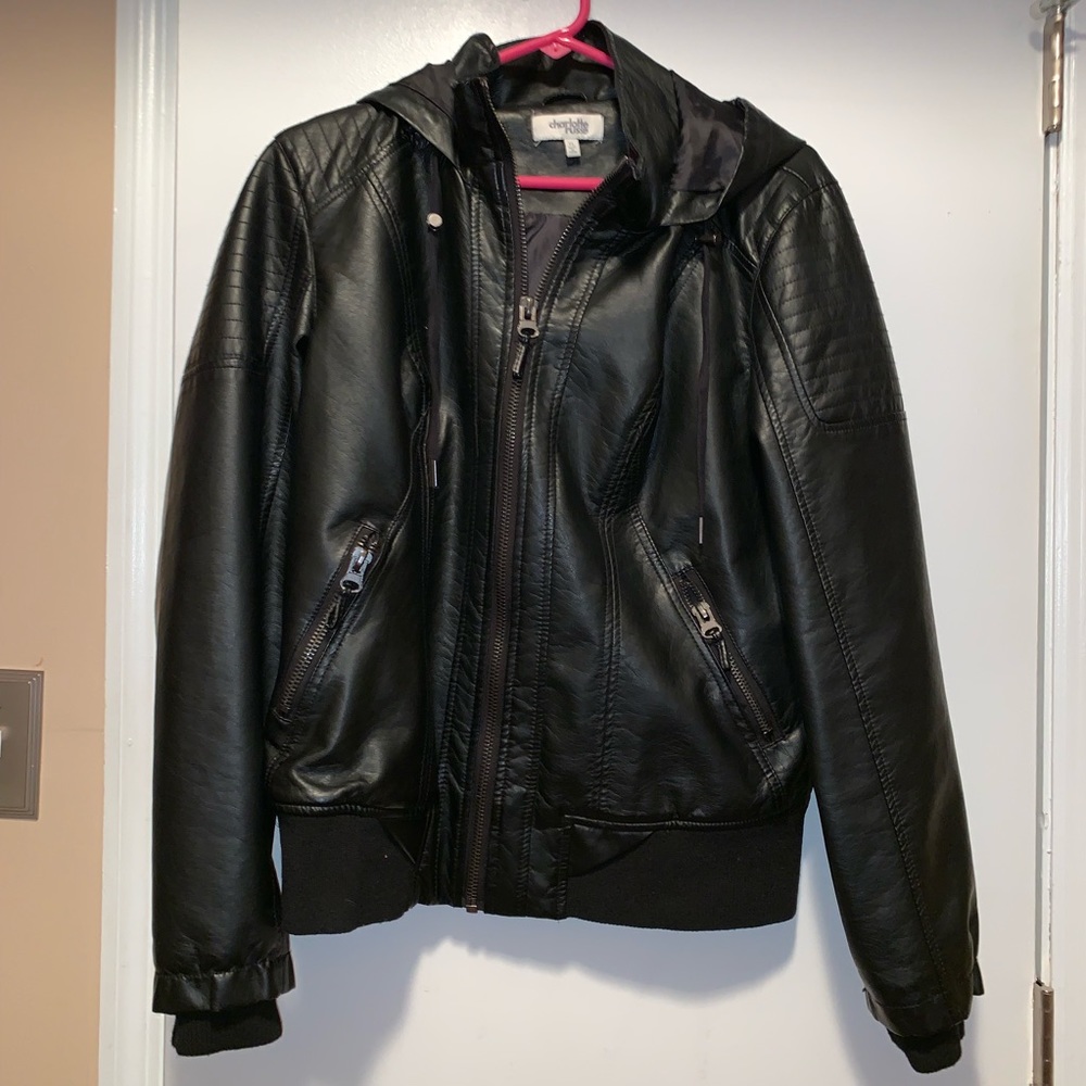 Woman’s Faux Leather Jacket